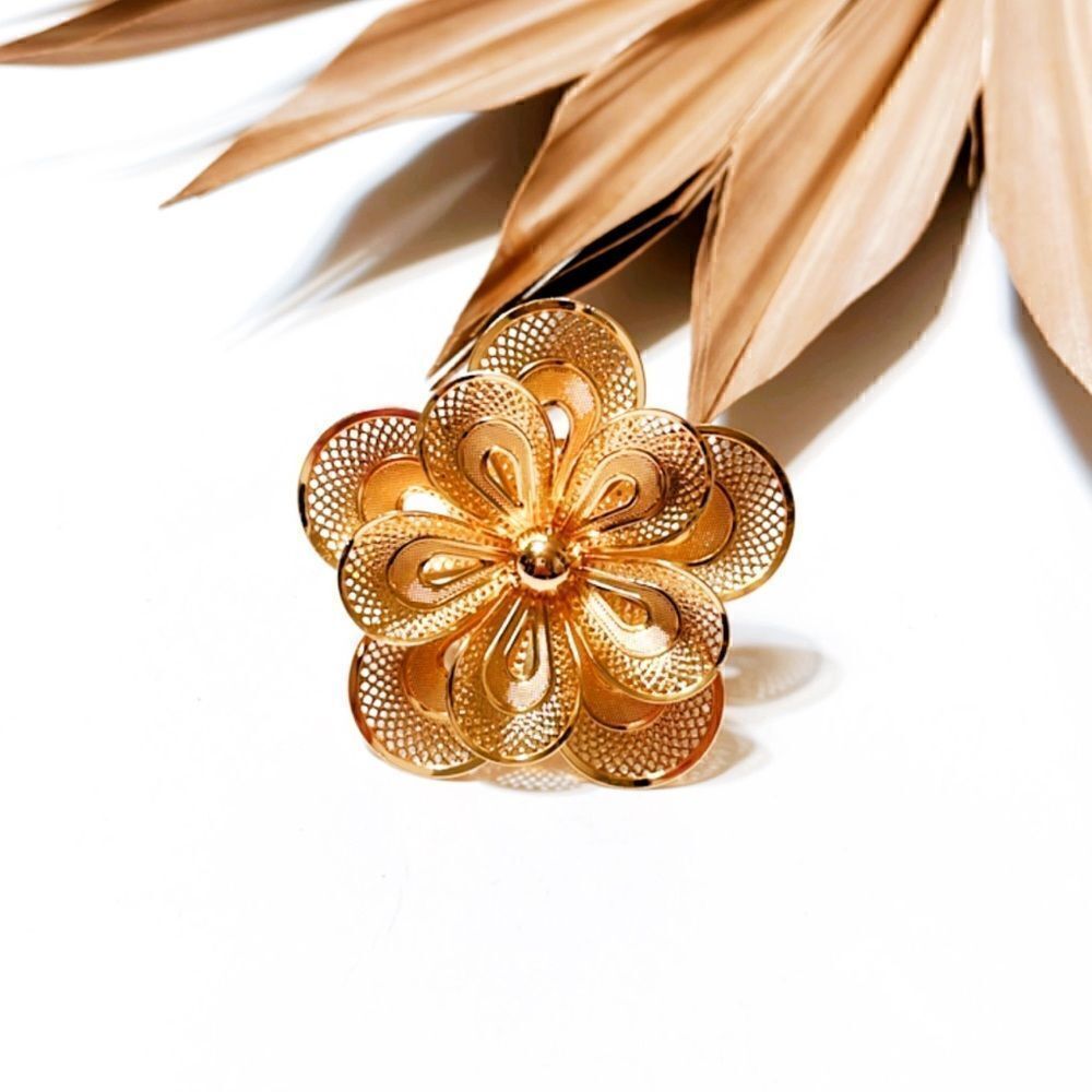 Flower statement ring  #762